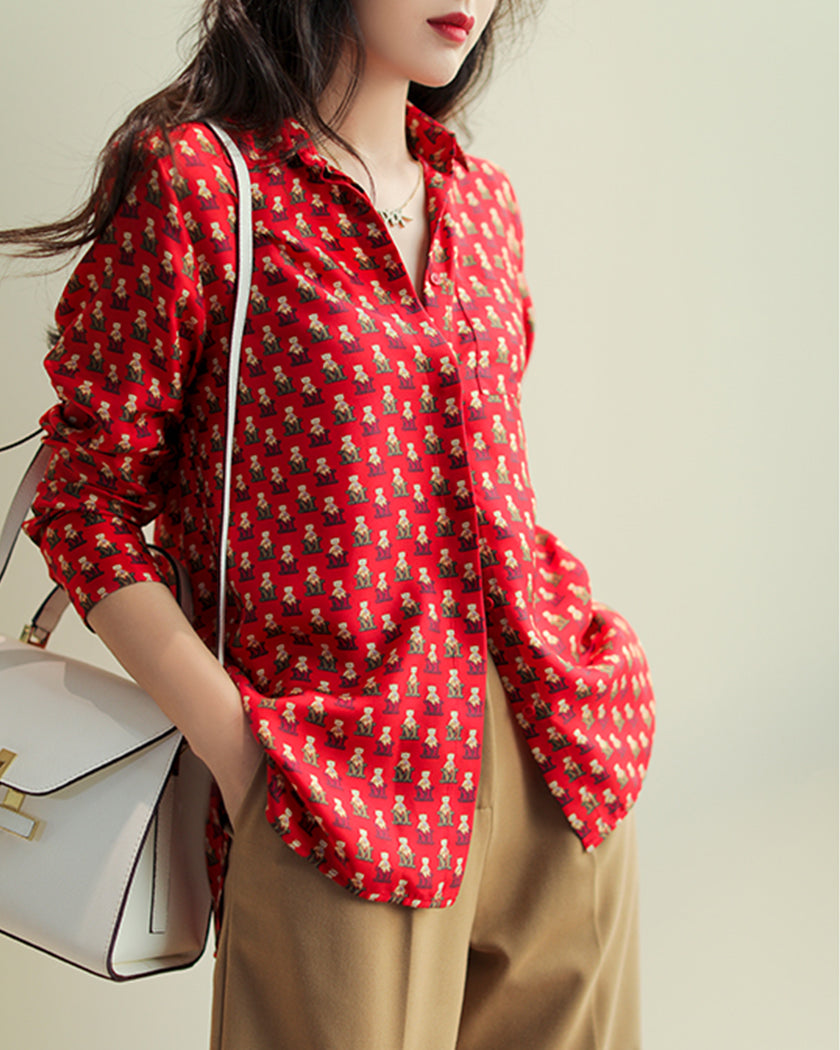 19 Momme Twill Silk Blouse