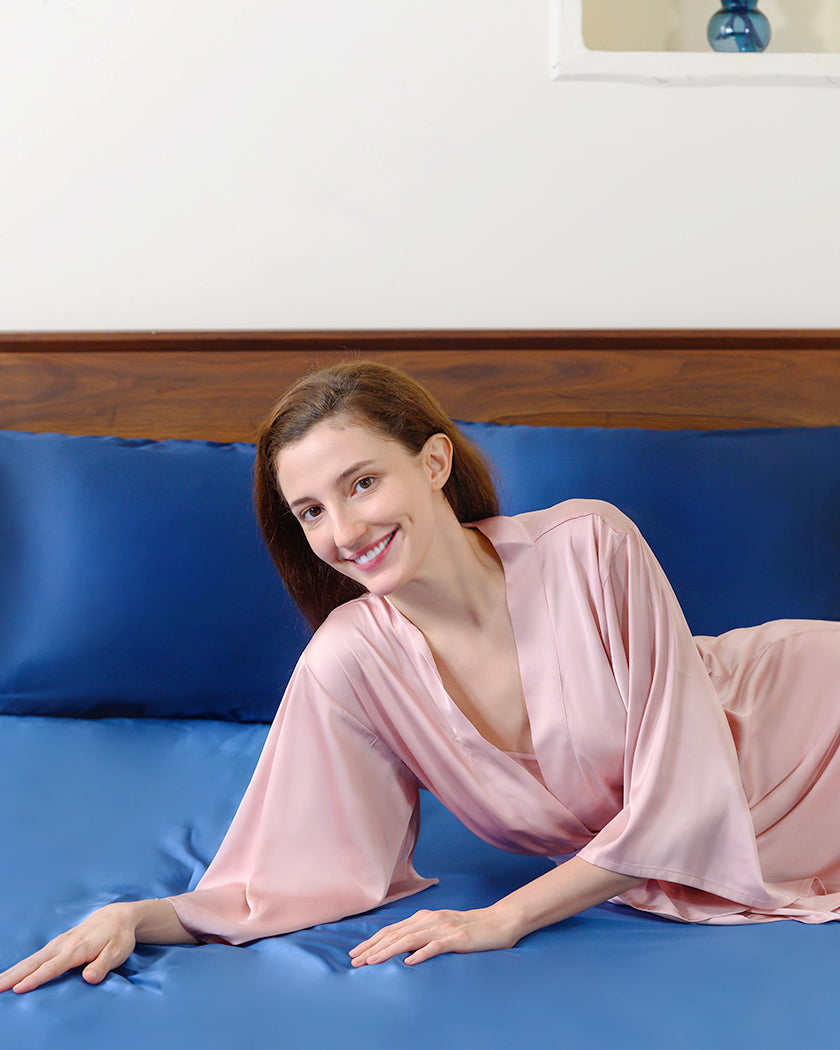 100% Mulberry 19-Momme Silk Fitted Sheets - OsorSilk