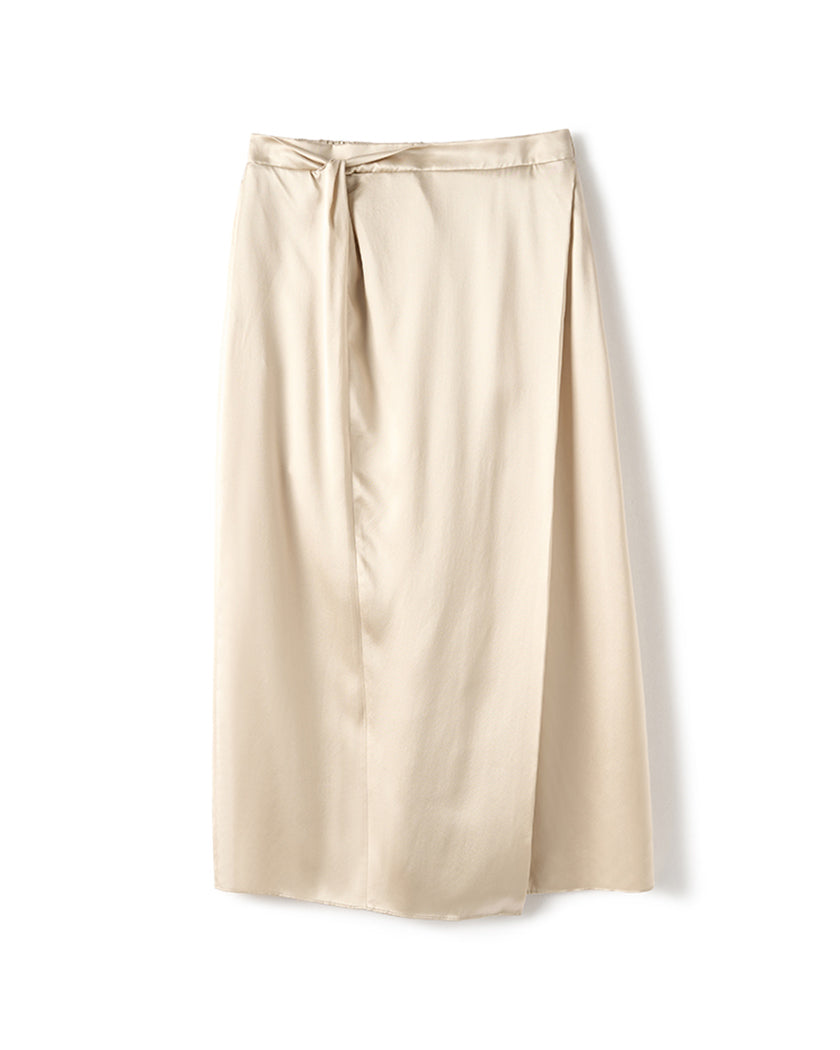 19 Momme Elastic Waist Skirt